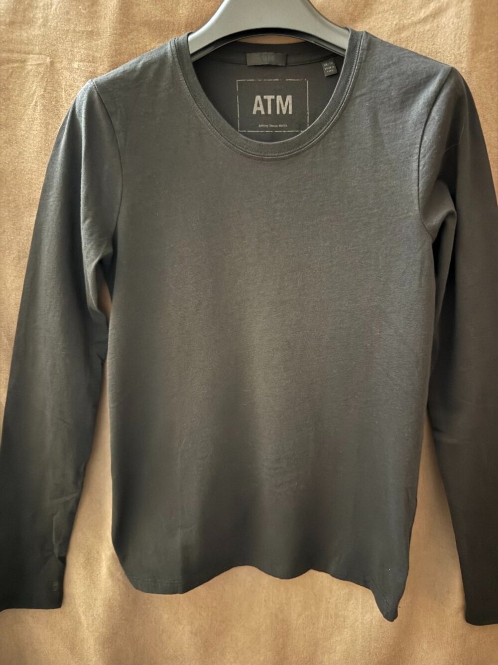 ATM Long Sleeve Black Tee